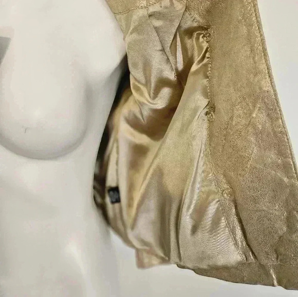 KARLIE Leather Cropped Jacket Size Large - Picture 10 of 13